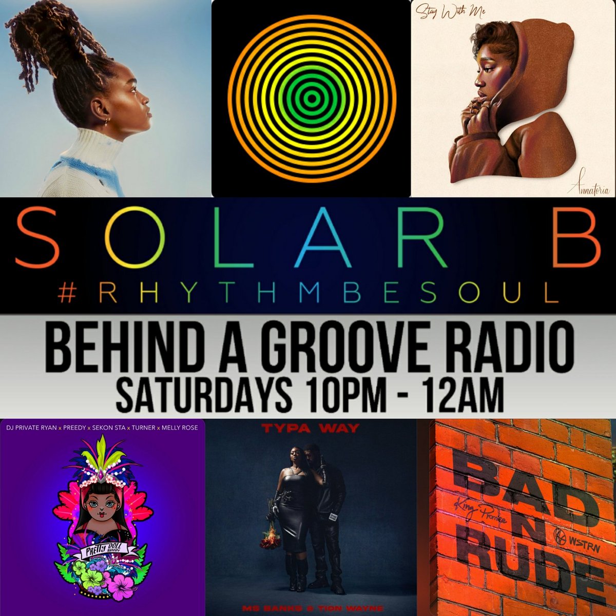 #RhythmBeSoul ON AIR NOW
   🎶🎙<a href="/BEHINDAGROOVE/">BEHINDAGROOVE</a> 🎙🔊
10PM-MIDNIGHT BST
 #Afrobeat #RnB #HipHop #Soul  #Dancehall #Reggae #Soca #NeoSoul old2new.. in the mix.🔊
#MoreFlavasMoreFire #HipHopSoul
▶
djsolarb.com/live-now-on-bag
#RnBDJ #LondonDJ #NewRnB #NewMusic #OldSkool #90sRnB