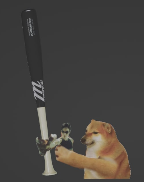 Toovin's tweet photo. Here at #Dogebonk, we constantly are aiming to provide the latest in #meme technology. We experiment with different elements of vastly differing subjects to create visually scarring imagery that will burn into your brain forever. #bonk https://t.co/Qykhm9ZBZu