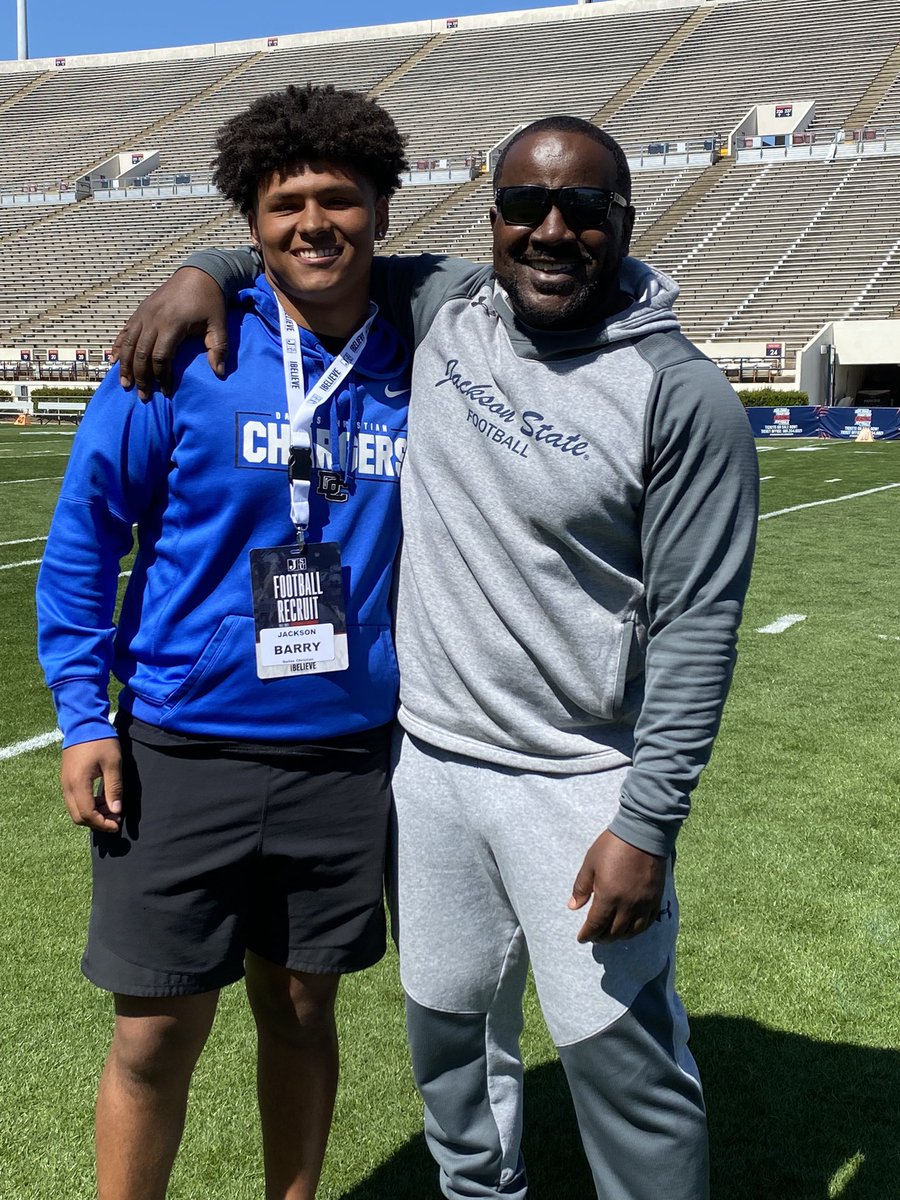 π½ππππ ππ π΅ππππ¦π« (@jacksonbarry43) on Twitter photo #AGTG Had a great time at JSU(Home)βͺοΈπ΅π΄π
<a href="/GoJSUTigersFB/">Jackson State Football</a> @CoachHartJSU #BleedTheeBlue #IBelieve #gotigers #TheeILove <a href="/DCSChargers/">Dallas Christian</a> #ProudtobeDC @TigerTalk1400 #AGTG Had a great time at JSU(Home)βͺοΈπ΅π΄π
<a href="/GoJSUTigersFB/">Jackson State Football</a> @CoachHartJSU #BleedTheeBlue #IBelieve #gotigers #TheeILove <a href="/DCSChargers/">Dallas Christian</a> #ProudtobeDC @TigerTalk1400