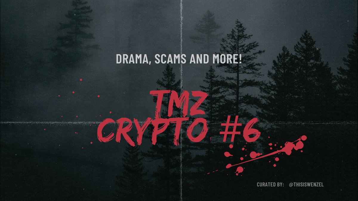 thisiswenzel's tweet image. 💣 💥 TMZ Crypto #6 💰  ☠️ 
-----------------------------------
⤵️ Intro.

Your weekly summary of the biggest scams, rug pulls and the general drama of Crypto-Twitter!

Delivered to your feed in one single thread.