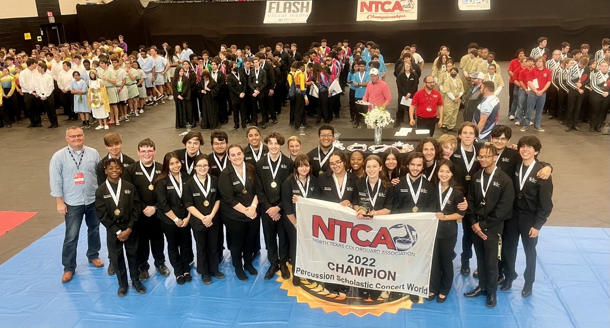 North Forney Percussion had a great performance today at the NTCA Championships! Judges were impressed and gave us great feedback and we prepare for the WGI World Championships. With a score of 92.75 we remain the NTCA Concert World champions!
<a href="/NFHS_TrueNorth/">North Forney HS</a> <a href="/forneyfinearts/">Forney ISD Fine Arts</a>