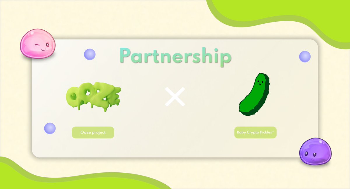 ooze_bsc's tweet photo. Partnership ooze×baby crypto pickles
Thank you for your cooperation
we are actively working on marketing stay tuned
#bsc #presale #100x https://t.co/7vp7YxN0dJ