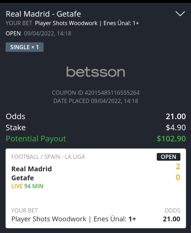 lepsyf0u's tweet photo. J'ai débuté la journée avec 5$ de Freebet 🎁 et 10 $ en solde 😎

des cotes de 41 ✅ 26 ✅  21 ✅ 6,50 ✅ 5,50✅ 2,38✅

il reste le combi fav @72🙏

#TeamParieurs #PremierLeague #speciaux #LaLiga #ligue1 #SerieA https://t.co/mQ3HjbvZim