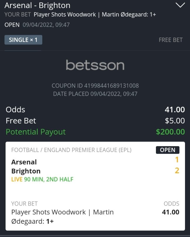 lepsyf0u's tweet photo. J'ai débuté la journée avec 5$ de Freebet 🎁 et 10 $ en solde 😎

des cotes de 41 ✅ 26 ✅  21 ✅ 6,50 ✅ 5,50✅ 2,38✅

il reste le combi fav @72🙏

#TeamParieurs #PremierLeague #speciaux #LaLiga #ligue1 #SerieA https://t.co/mQ3HjbvZim
