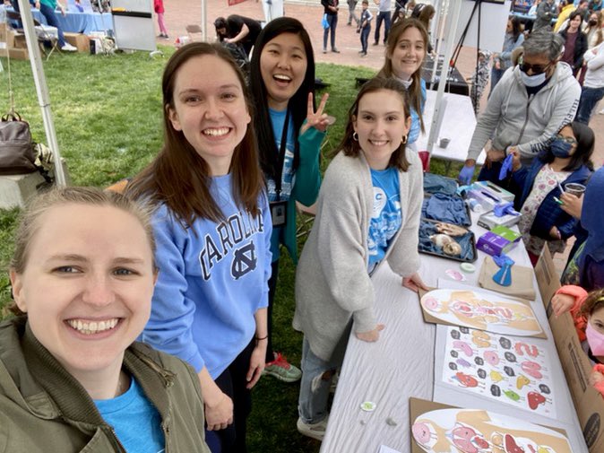 dina_oconnell's tweet photo. It’s wonderful to do in-person science outreach again!! Had a wonderful afternoon with @uncpbts at the UNC Science Expo for @ncscifest https://t.co/1ZZ1Zc9o1c
