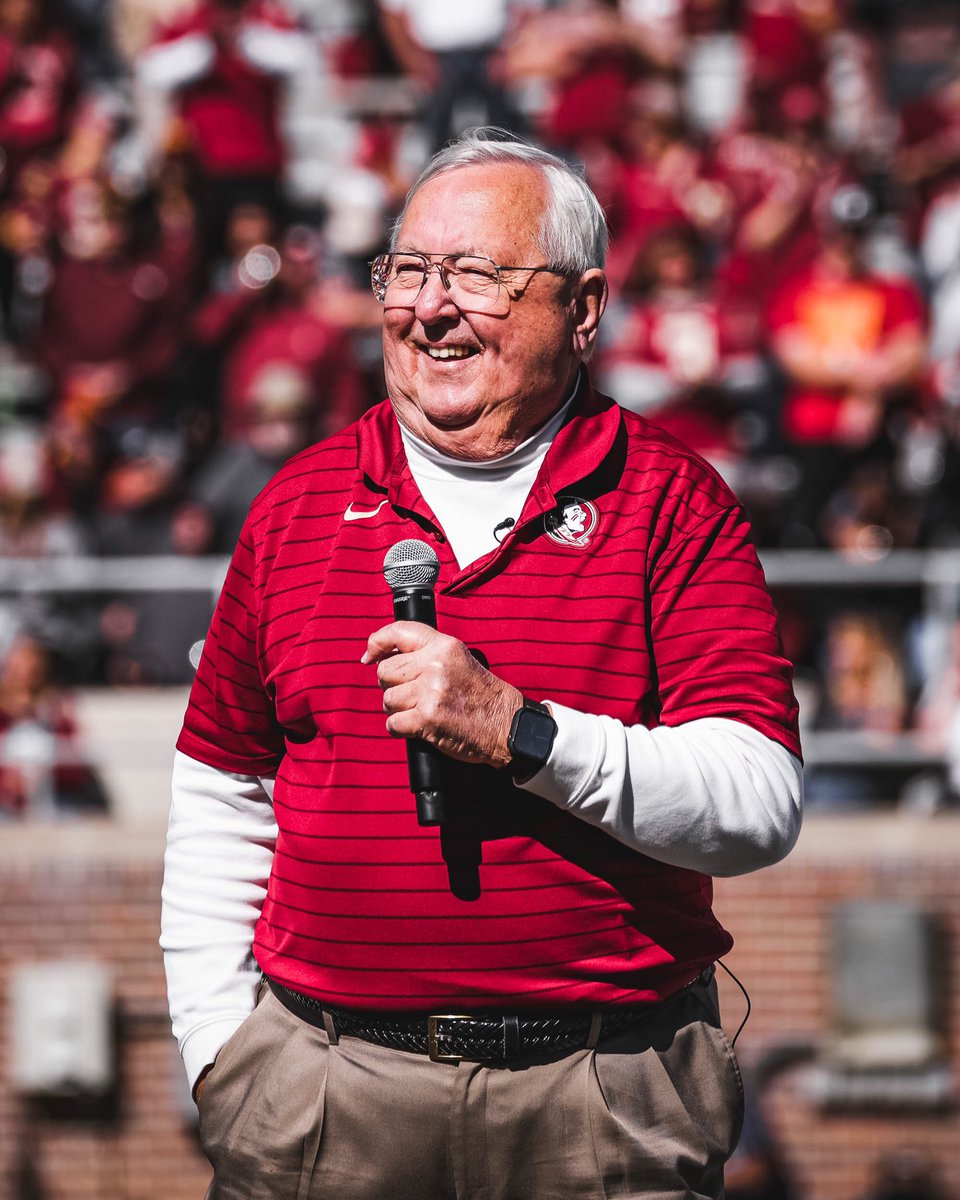 FSUFootball's tweet photo. Always our Voice. 

 Thank you, @gened01 

#NoleFamily https://t.co/a9QXN42zHR