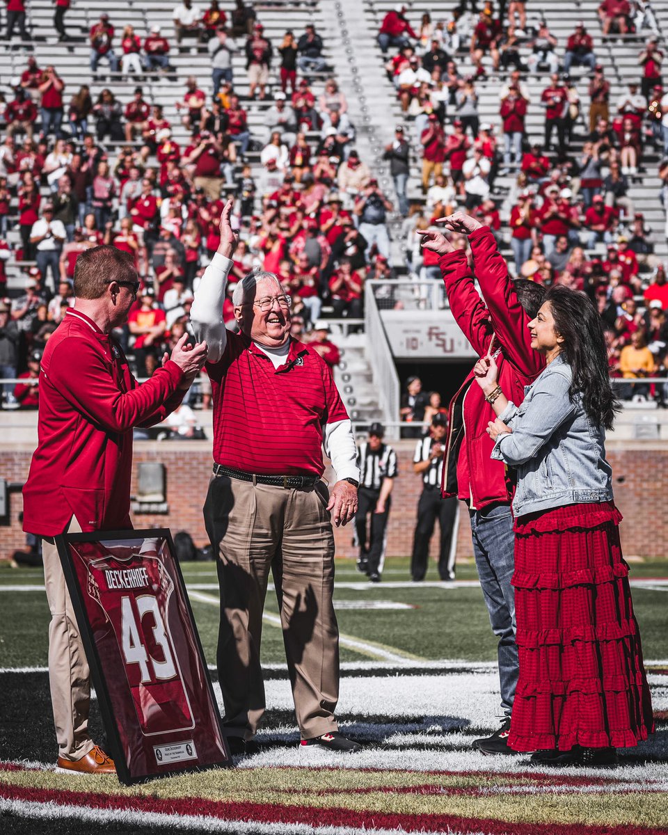 FSUFootball's tweet photo. Always our Voice. 

 Thank you, @gened01 

#NoleFamily https://t.co/a9QXN42zHR