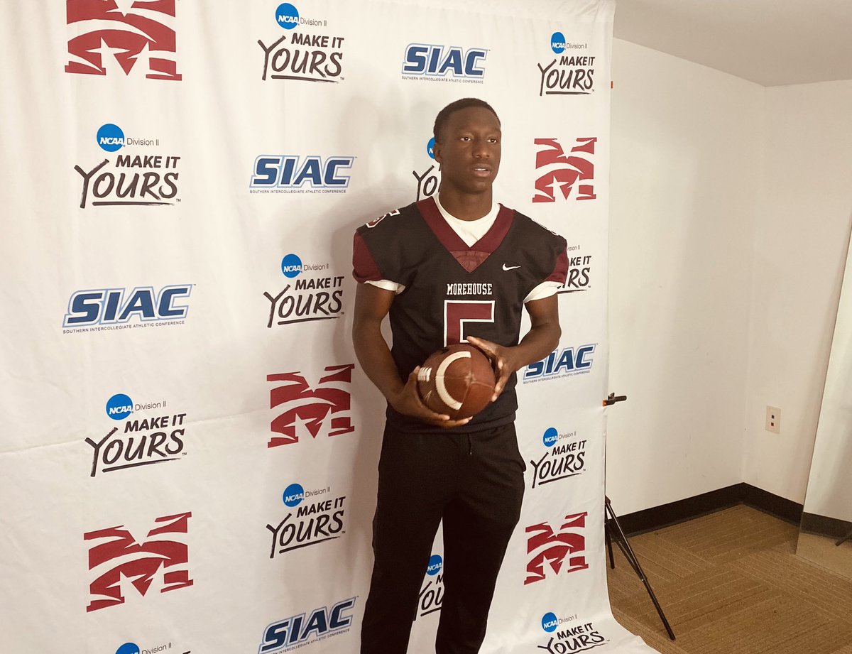 After a great visit, I am bless to receive my first offer from Morehouse College!!! <a href="/CoachRaw_/">Coach Raw</a> <a href="/MorehouseFB/">Morehouse Football</a> <a href="/CoachCawthon/">Jay Cawthon</a> <a href="/Coach_Iverson/">Coach Iverson</a> <a href="/EastsideFB/">Eastside Eagles Football</a> <a href="/RecruitGeorgia/">Recruit Georgia</a> <a href="/EliteEFT/">Elite Football Trainers</a>