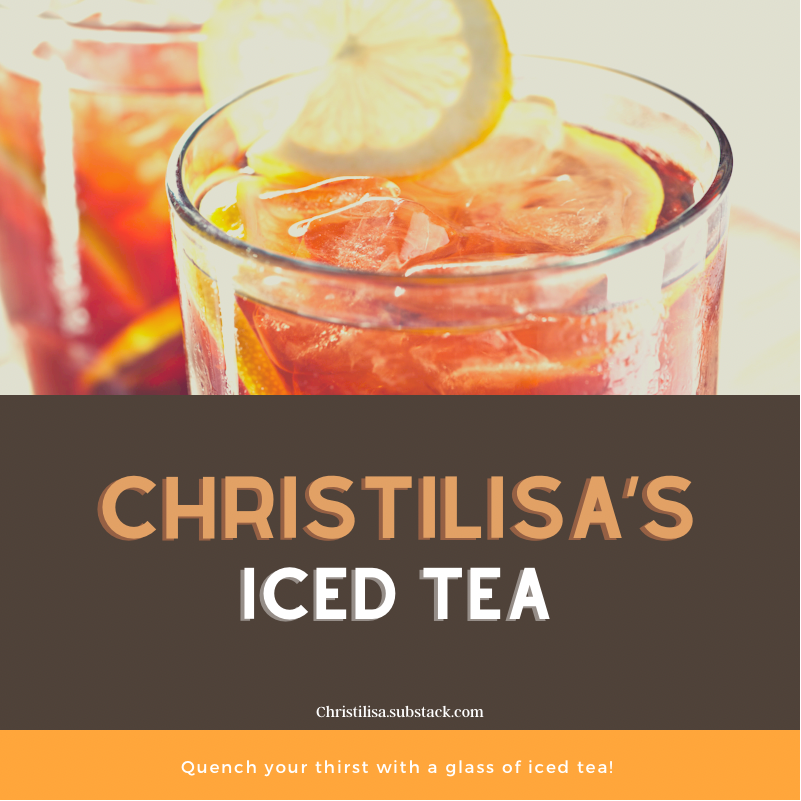 Easter is coming up and I know y’all need a tea option. Check out my thoughts on sweet tea and get my iced tea recipe for all the celebrations and non-celebrations in your home. 

christilisa.substack.com/p/are-you-even…