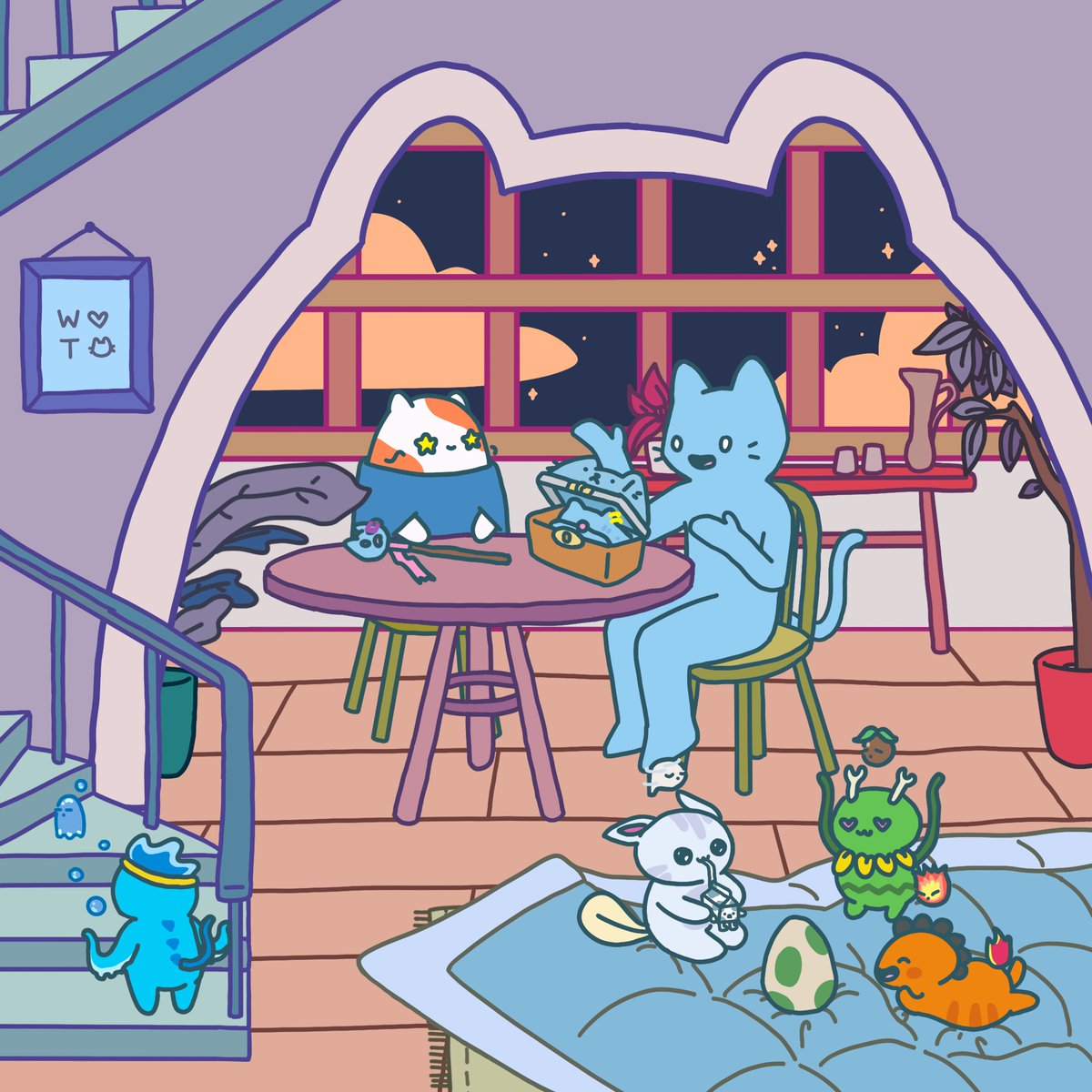 Announcing Whiskers X @coolcatsnft !

Arthur hadn’t hosted guests in what felt like months but when someone reached out claiming to be a long-lost cousin, he couldn’t ignore it! Could it be true? 1/3