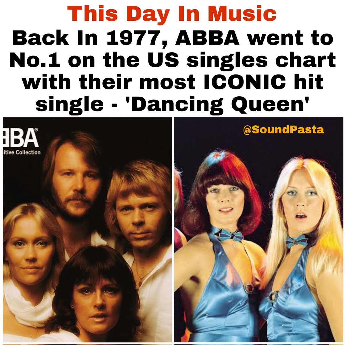 The song was also a No.1 in the UK in 1976 and 12 other countries.

#MusicThrowback #ABBA