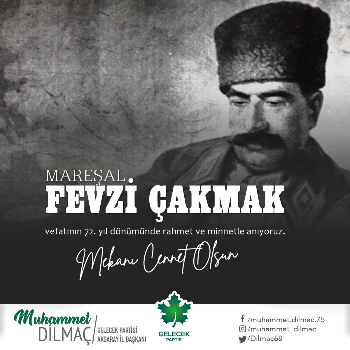 GPaksaray's tweet photo. Rahmet ve minnetle anıyoruz.  
@GelecekPartiTR @Ahmet_Davutoglu @SelimTemurci @HHBOZOK06 @A_Kursad_Giray @cancankesen @frkpala @Dilmac68 https://t.co/FFNmtMw8sc