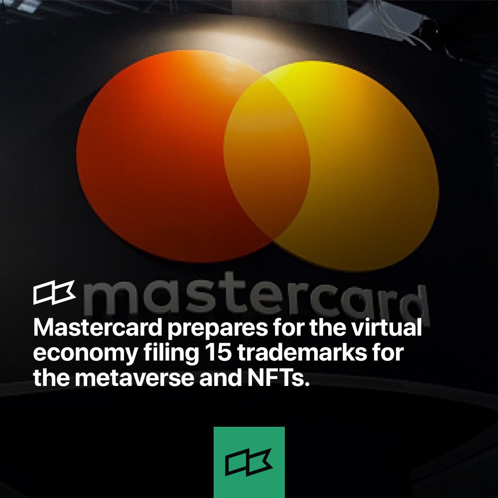 mileangelcom's tweet photo. After Meta (Formerly Facebook), it will apply for a trademark in Mastercard.

#nft #Metaverse #blockchain #Mastercard https://t.co/FePgv1ek7t