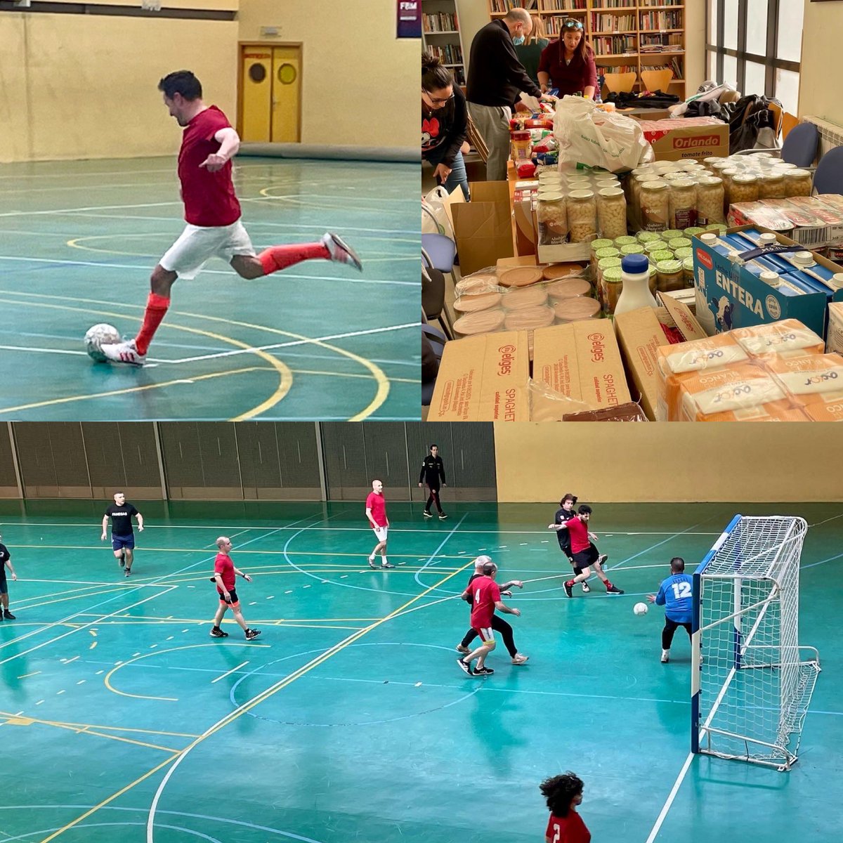 PSOEdeAlgete's tweet photo. 🔴 El torneo benéfico de fútbol sala “Fútbol contra el Hambre”, organizado por @PSOEdeAlgete, se ha celebrado esta tarde con gran éxito. ⚽️⚽️
¡Casi una tonelada de alimentos para los más necesitados! ¡Gracias a los equipos y a los vecin@s!👌🏻👌🏻
#algeteavanza
#AlgeteSolidario https://t.co/q6BHWpGmAM