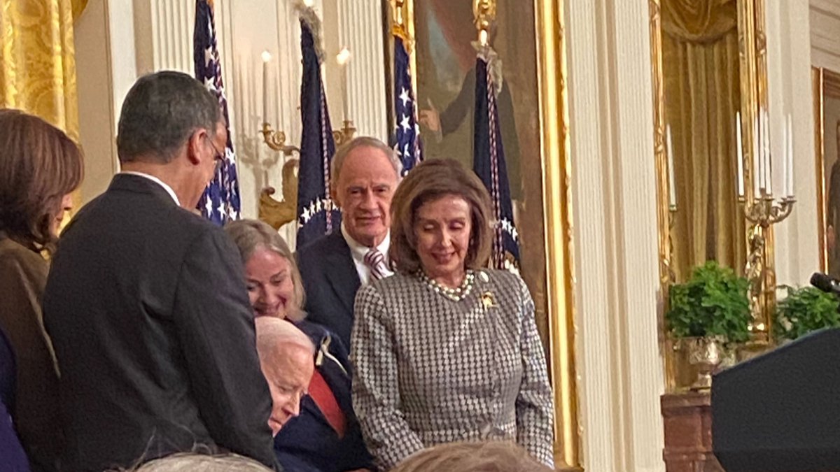 MeckDemWomen's tweet photo. DWMC President DonnaMarie Woodson rockin' it at the @WhiteHouse this week for the signing of an executive order to remedy the "family glitch" in the Affordable Care Act! DMW and Kevan rubbing elbows with @BarackObama, @POTUS, @VP, and @SpeakerPelosi! #ACAWorks #DemsGettingItDone https://t.co/yFGiNrmtq5