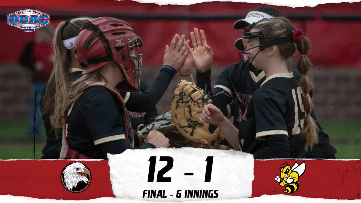 Down goes No. 6 and <a href="/Bh2osoftball/">Bridgewater Softball</a> officially has sole possession of first place in the ODAC! #BleedCrimson #GoForGold

🔗 bit.ly/3JkTJJ3