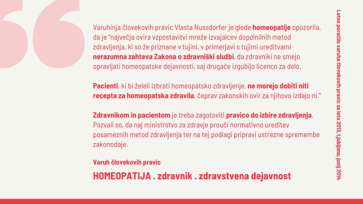 SHD_si's tweet photo. 10. aprila obeležujemo #SvetovniDanHomeopatije

@VladaRS @MinZdravje naj po 30 letih končno uredi, da bodo lahko zdravniki zdravili s homeopatijo brez grožnje odvzema zdravniške licence

#Homeopatija #MojaIzbira #Zdravnik #Pacient  #ZdravjeZaVse https://t.co/hKtL11He2H
