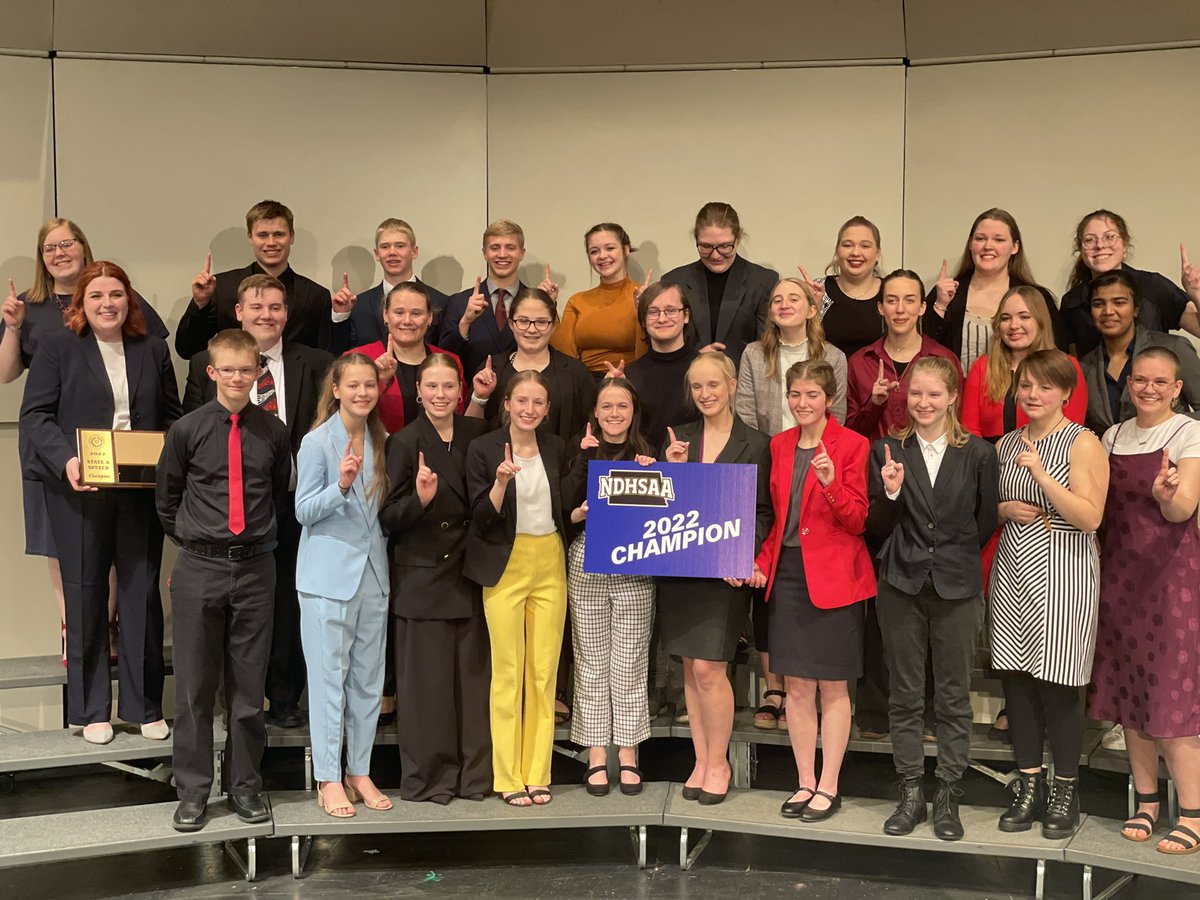 Congratulations to the 2022 Class A State Speech Champions, Valley City Hi-Liners! We are so proud of our students and coaches on an awesome season!