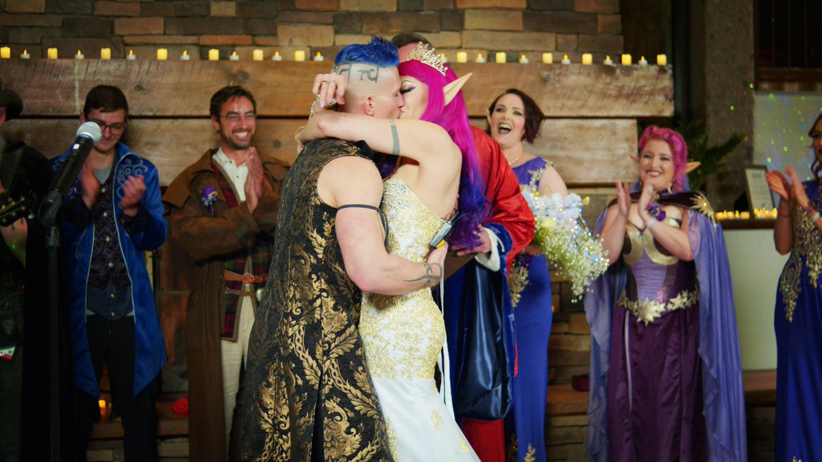 satinephoenix's tweet photo. Just over 2 weeks ago I was married to my best friend @stonejamison surrounded by family and friends at @Garycon! Officiated by my brother from another mother, @lukegygax. #garycon #wedding #stonephoenix 1of11 https://t.co/sv8LDPLLLZ