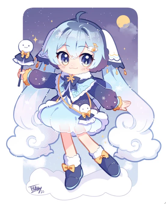 ❄️Number 3!❄️ by 
@Mintart39 

#雪ミク2023 #雪ミク #snowmiku2023 