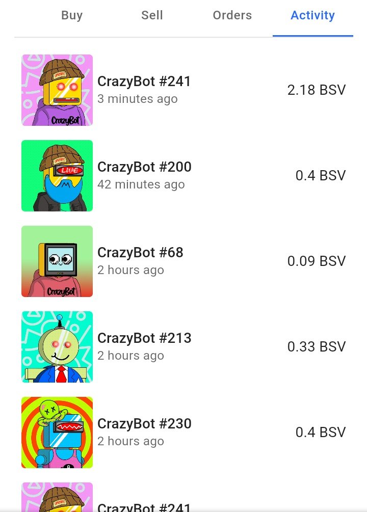 masterpicks007's tweet photo. 🔥OnFire🔥

Buy Highest of #CrazyBot 2.18 #BSV 

A few minutes ago the highest sale of the moment was held in #CrazyBot

It was a Legendary with some Rare characteristics. Very good choice

#Thanks To the entire #BSV Community
therefore support 

 #NFTs #NFTCommunity #Bitcoin https://t.co/c3cs6pTjZi