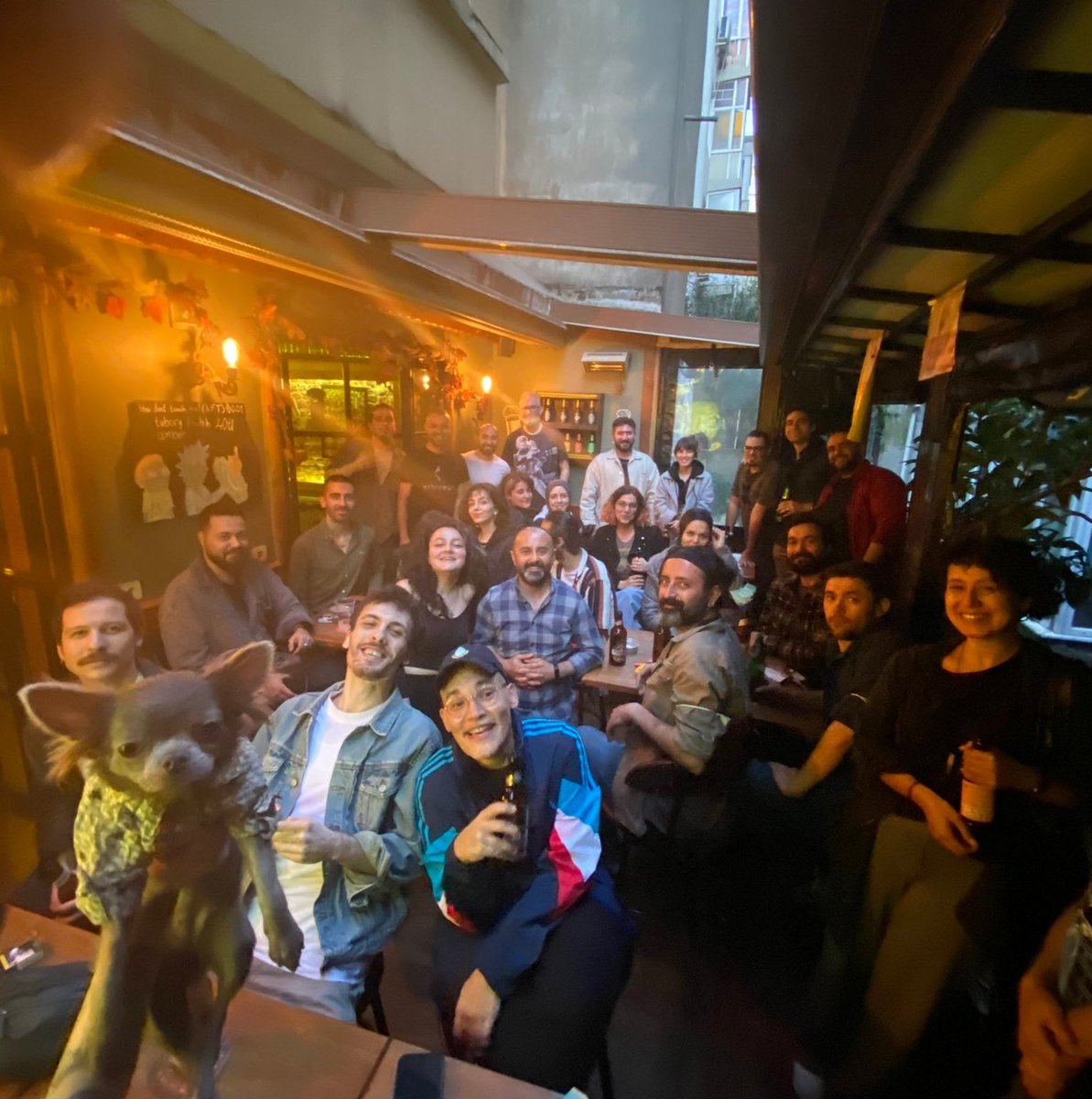devrinusta's tweet photo. This is how we met in #Istanbul with amazing artists #NFTCommunity 🍻🤣❤ Hope you can visit us one day ☀ https://t.co/Ygzzr36atZ