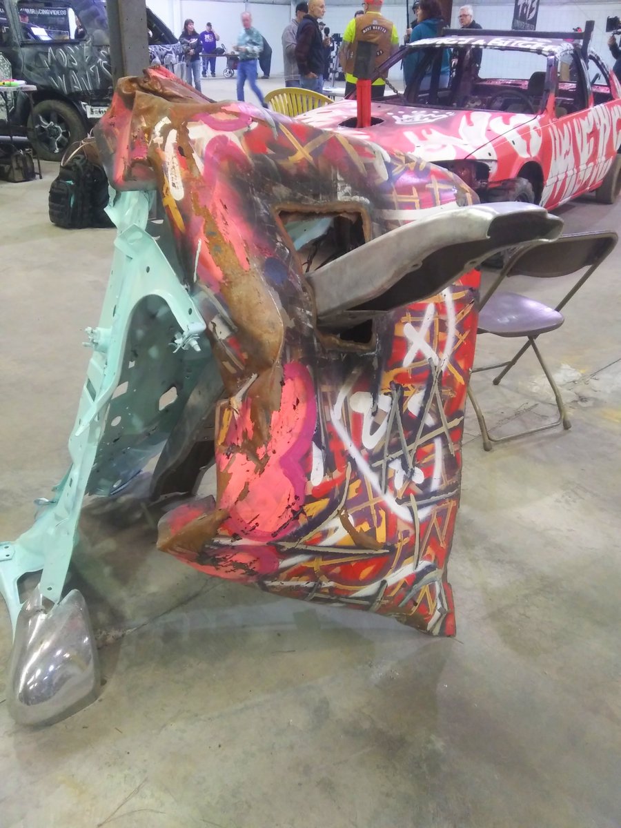 Herald_TonyB's tweet photo. @MostWantedArt at the Smith Metal Works Expo and Demolition Derby this weekend. Check out our coverage @SharonHeraldPa! https://t.co/3AoIQvpJ4j