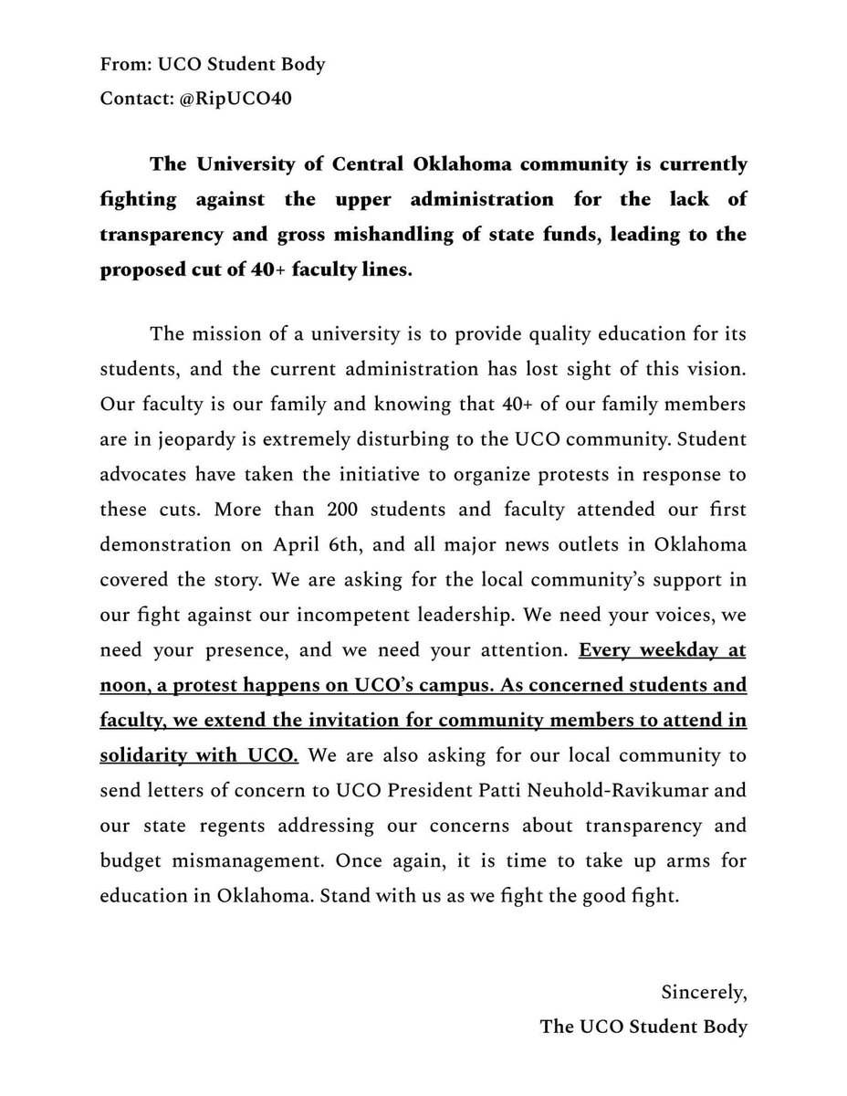 LPBandJ's tweet photo. Seems like some people forgot Oklahomans are used to fighting for their educators. Here’s our statement: https://t.co/xX1VuPTNKX