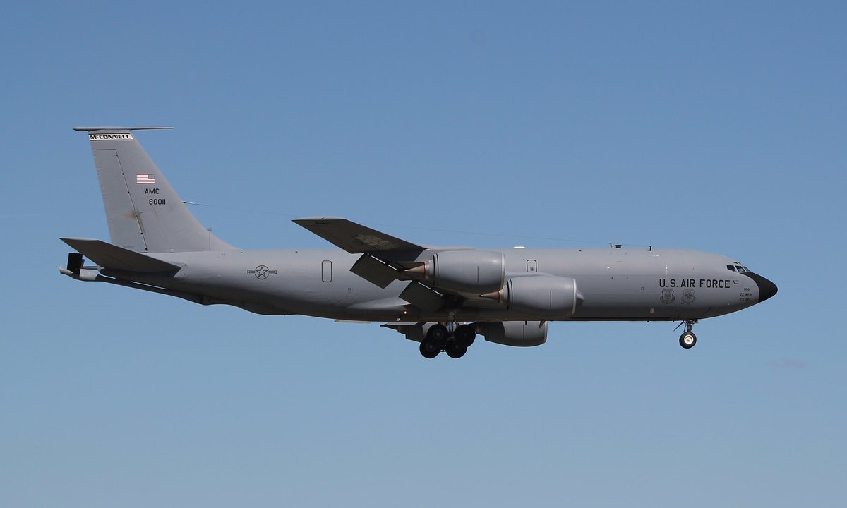 CoronetEast's tweet photo. Four KC-135s arrived at Honolulu #PHNL as #CABAL71 (58-0011), #CABAL72 (61-0284), #CABAL81 (57-1435) and #CABAL82 (62-3529) today April 9th 2022. They are supporting #ALTRV Coronet West 499 #CoronetWest https://t.co/ORPzy6F6Sc