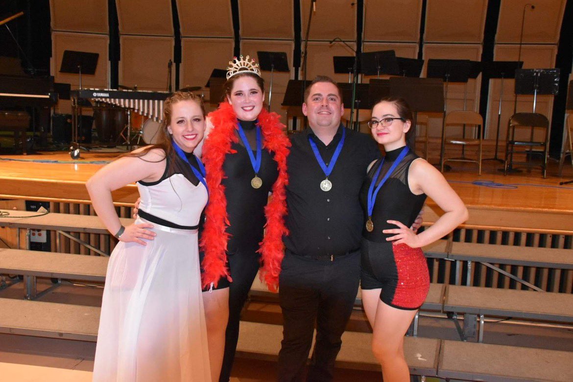 Codief14's tweet image. Happy Dayton and good spins tonight! #wgi2022 #winterguardinternational