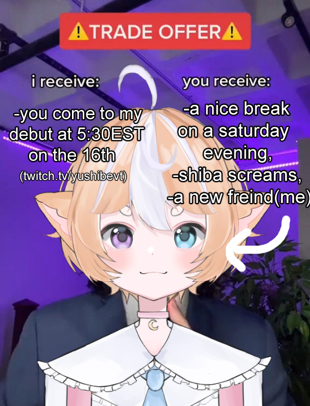 YuShibeVT's tweet photo. 🧁I am once again offering cake for all who attend #VTuberDebut #VTuber #ENVTuber #VTubers #VTuberUprising #nebYUla https://t.co/iuqm9TRQRD