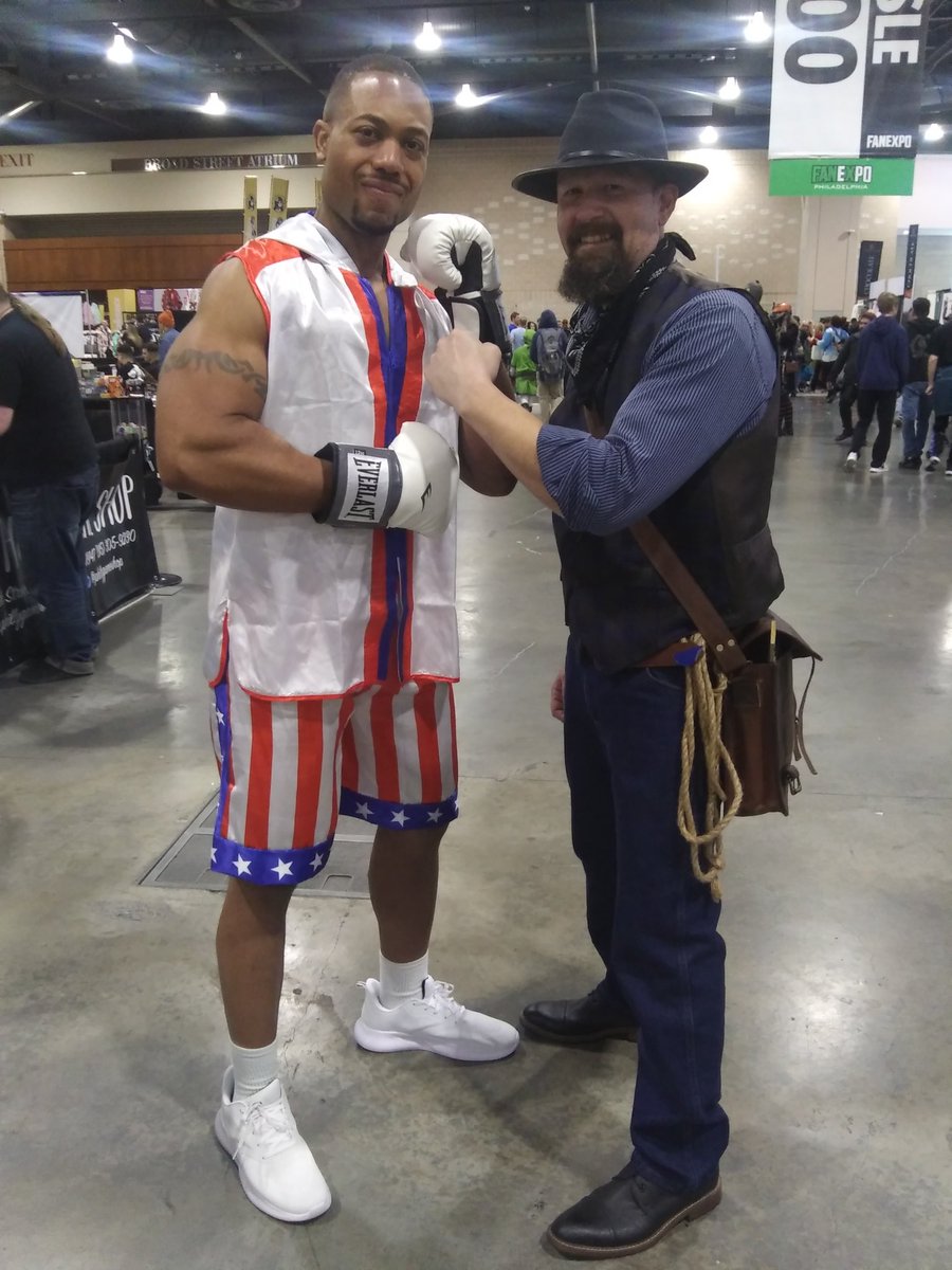 The Heavyweight Champ and the Dead Eye Champ 🏆 #FanExpoPhiladelphia #fanexpophilly