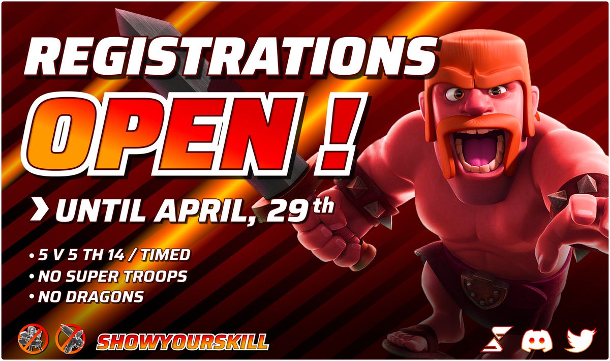 EonLeagueOff's tweet image. Registrations for the Zénith division are now open !🔥

A 5v5 Th14 compétition like you’ve never seen before !
The rank you finish within your group will be important…😏

Think you have what it takes to participate ?

Registrations in our server :discord.gg/heJPpVBRq7