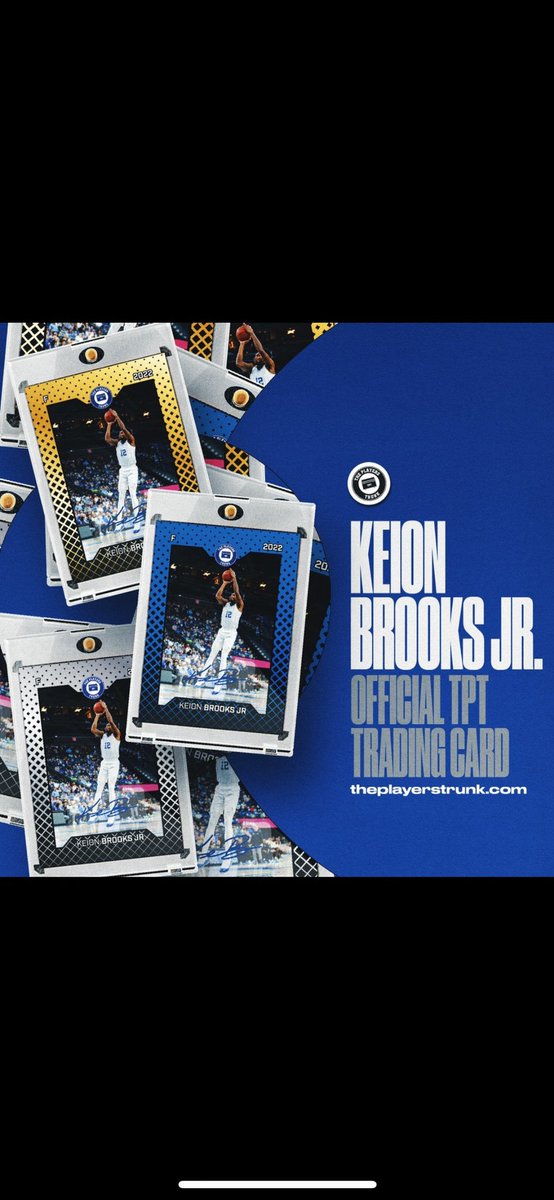 KeionB_12's tweet photo. Kentucky Fans! Excited to team up with @theplayerstrunk to release my official trading card. Each one was hand signed and limited to 150. Link below to grab one⬇️⬇️. https://t.co/6oPoEak6ff
