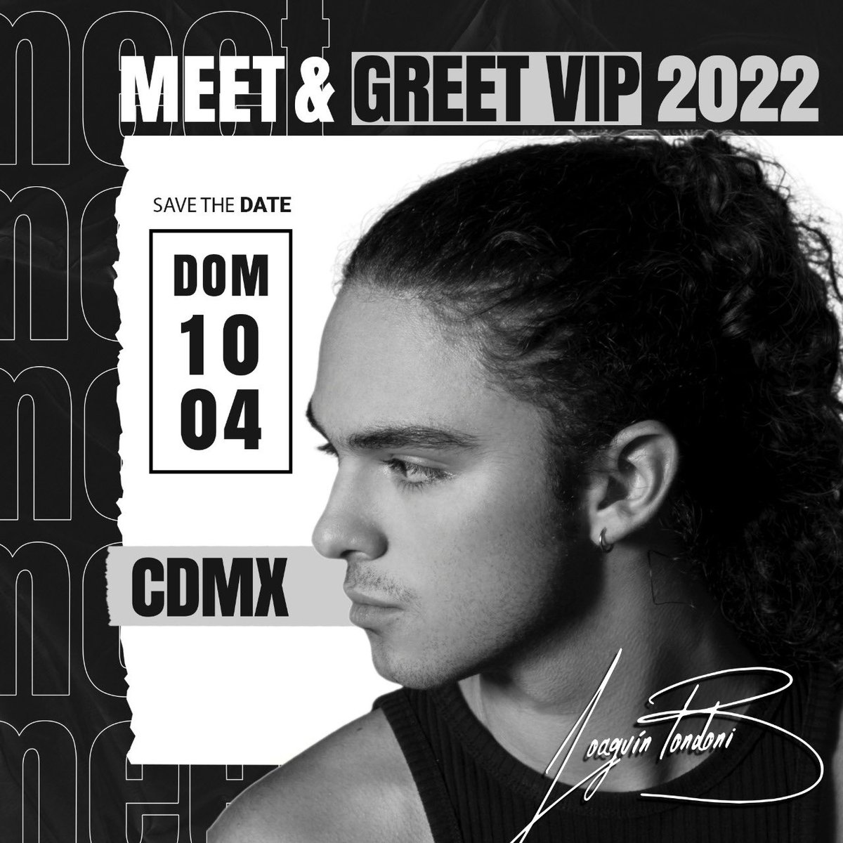 ¡Confirmado! Último meet&amp;greet en CDMX
.
Domingo 10 de abril | 12:00pm a 2:00pm
Hotel City Express 
Av Insurgentes sur 1581. Col  San José Insurgentes
.
Meet&amp;greet + calendario: 1000 pesos Sólo meet: 500 pesos