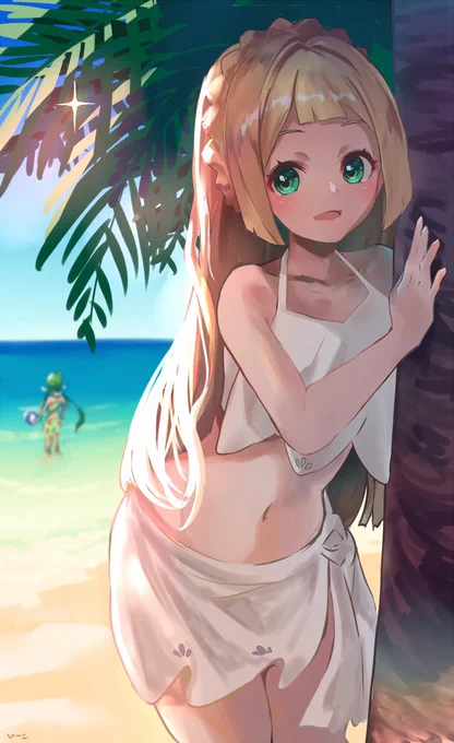 #自分が何度も投稿してしまう画像
ポケモン水着トレーナーさん達😊 