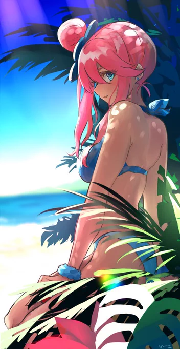 #自分が何度も投稿してしまう画像
ポケモン水着トレーナーさん達😊 