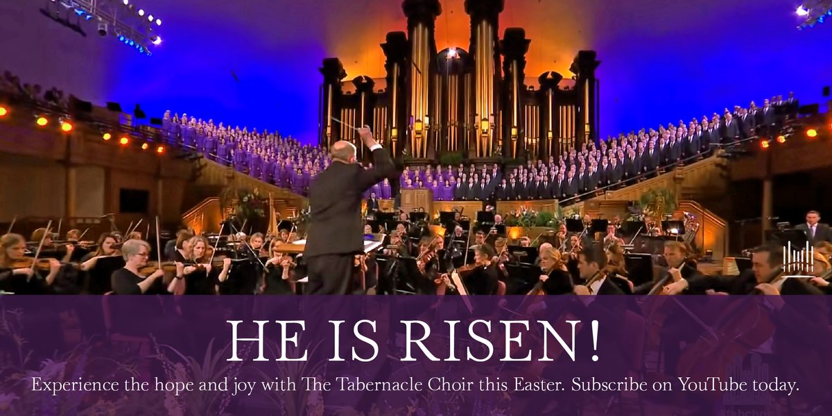 vanbcstakecomm's tweet photo. Special "He is Risen" Tabernacle Choir Concert! Glorious music celebrating Easter for everyone to hear!
on Palm Sunday, April 10, 9AM PST. Re-aired several times throughout Easter week.
https://t.co/nIMU986nwr
#vanbcstake #Easter2022 #tabernaclechoir https://t.co/bYtTCZU4DS