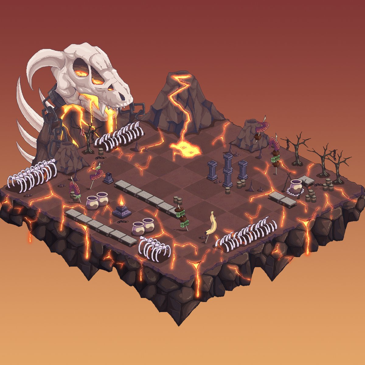 ArcadeDotLand's tweet photo. Volcanic🌋

Under the world’s most breathtaking volcano beats a heart of fire. Pools of scorching “Lava Crystals” waiting to be collected from those who can stand the heat.  But beware! There have been sightings of a legendary monster lurking in the shadows.

#arcade #arcadeland https://t.co/ezulIgtQP1