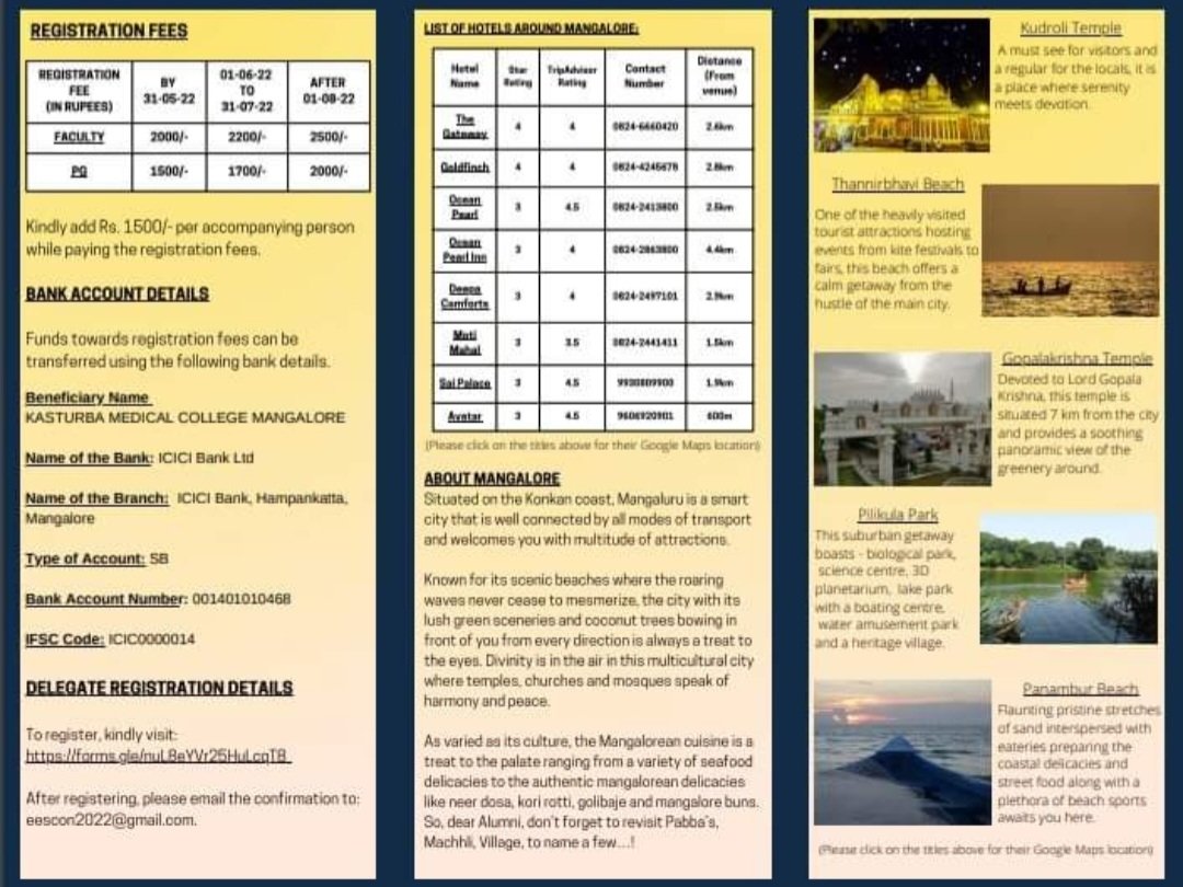 devi_ent's tweet photo. I happy to share the tentative Schedule (20&amp;21 August) for the EESCON KMC 2022 with Mubarak Khan sir  &amp; Sapna Parab ma'am as our Guest Faculty. 
I also invite all the alumni of Dr Khan's master class for the meet on 19-08-22.
To register, kindly visit:  https://t.co/3Gu1tb6LtB https://t.co/pFzdfysYLG