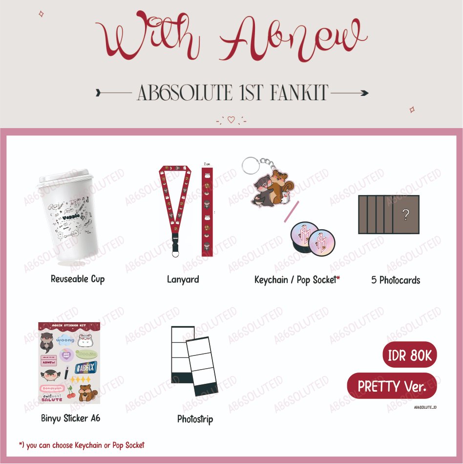 ab6solute_id's tweet photo. Package Details;
- Mo' Complete
- Showdown
- Pretty

#AB6IX #에이비식스
#전웅 #김동현 #박우진 #이대휘
#WITHABNEW #AB6SOLUTEID 
@AB6IX_ID https://t.co/3S5n4QmEGV