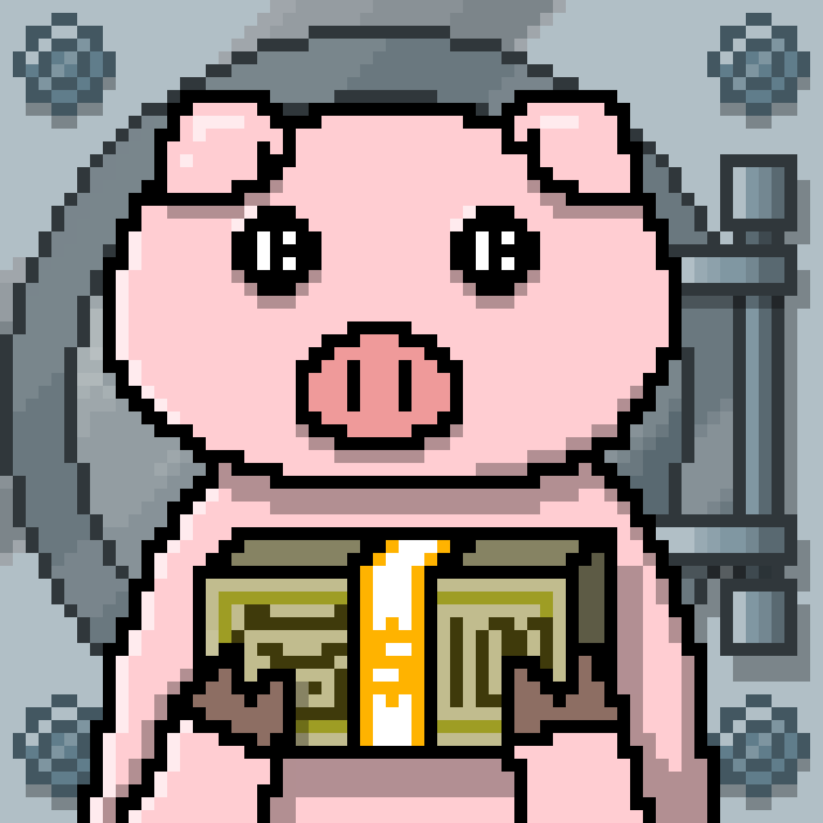 A piggy investor who holds cash.

"The best position is no position."
—Robert Mnuchin

#PiggyIC #NFT