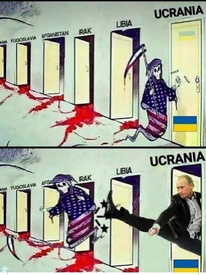 Desde que censuran todos los medios Rusos, se veía venir los falsos positivos, para ocultar las flagrantes violaciones a los derechos humanos del pueblo de Lunghaks y Donetsk a manos del ejército neonazi ucraniano.
Putin ha hecho lo correcto y debe cumplir con la desnazificación.