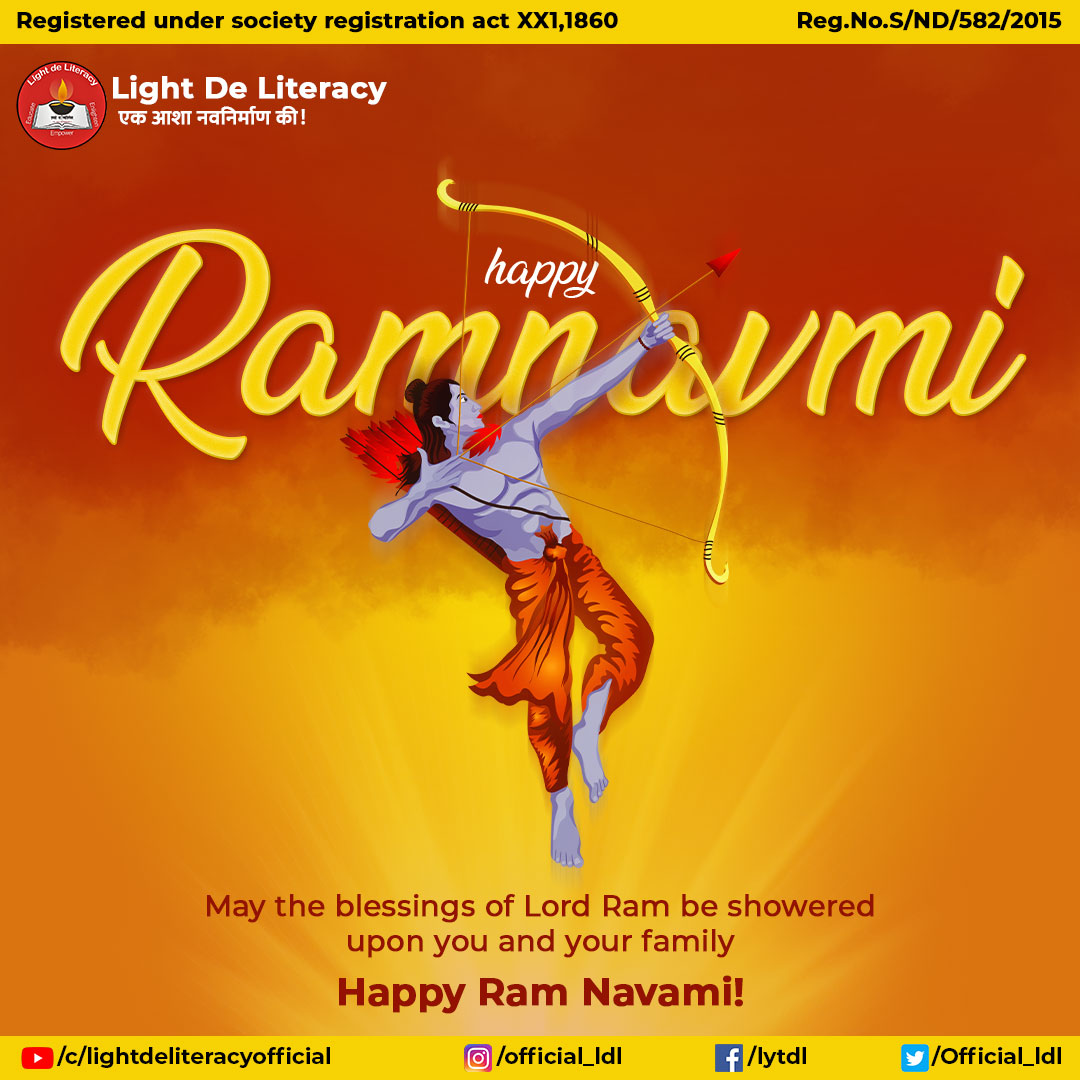 Official_LDL's tweet photo. रामनवमी के अवसर पर, 
आप और आपके परिवार पर,
राम जी का आशीर्वाद, हमेशा बना रहे
आपको और आपके परिवार को रामनवमी की हार्दिक शुभकामनाएं!
#RamNavami #NGO #Children #smiles #Ramanavami https://t.co/k5RJFJVOHL