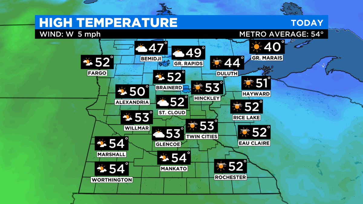 MN Weather: Sunny Saturday, But Another Storm Is On The Way https://t.co/fSUzxTOrb5 https://t.co/V9vH9IzlCO