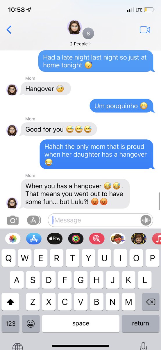 My Brazilian mom loves when I’m hungover but gets mad when my sister is because I am her depressed gay child