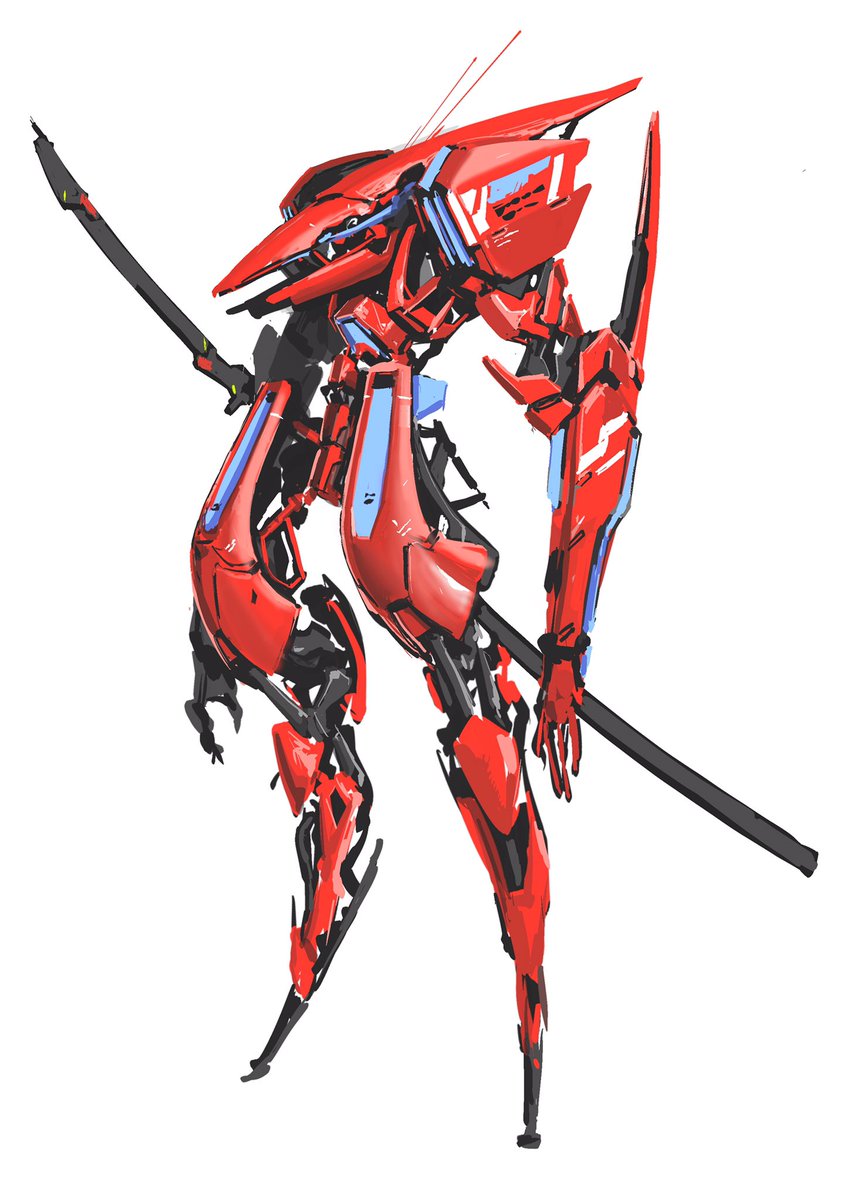 robot no humans mecha weapon solo white background sword  illustration images