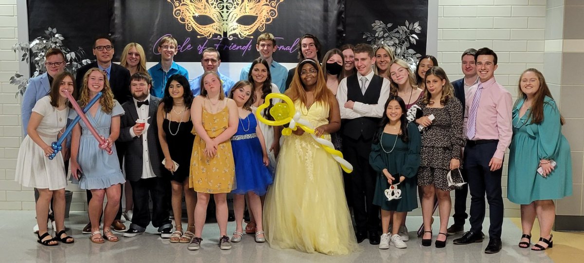 KellerHSCOF's tweet photo. Thanks to everyone that came to the Circle of Friends Prom tonight! It was such a blast! Remember, make a friend, make a difference:))💜💜 https://t.co/41b8bvmYkQ