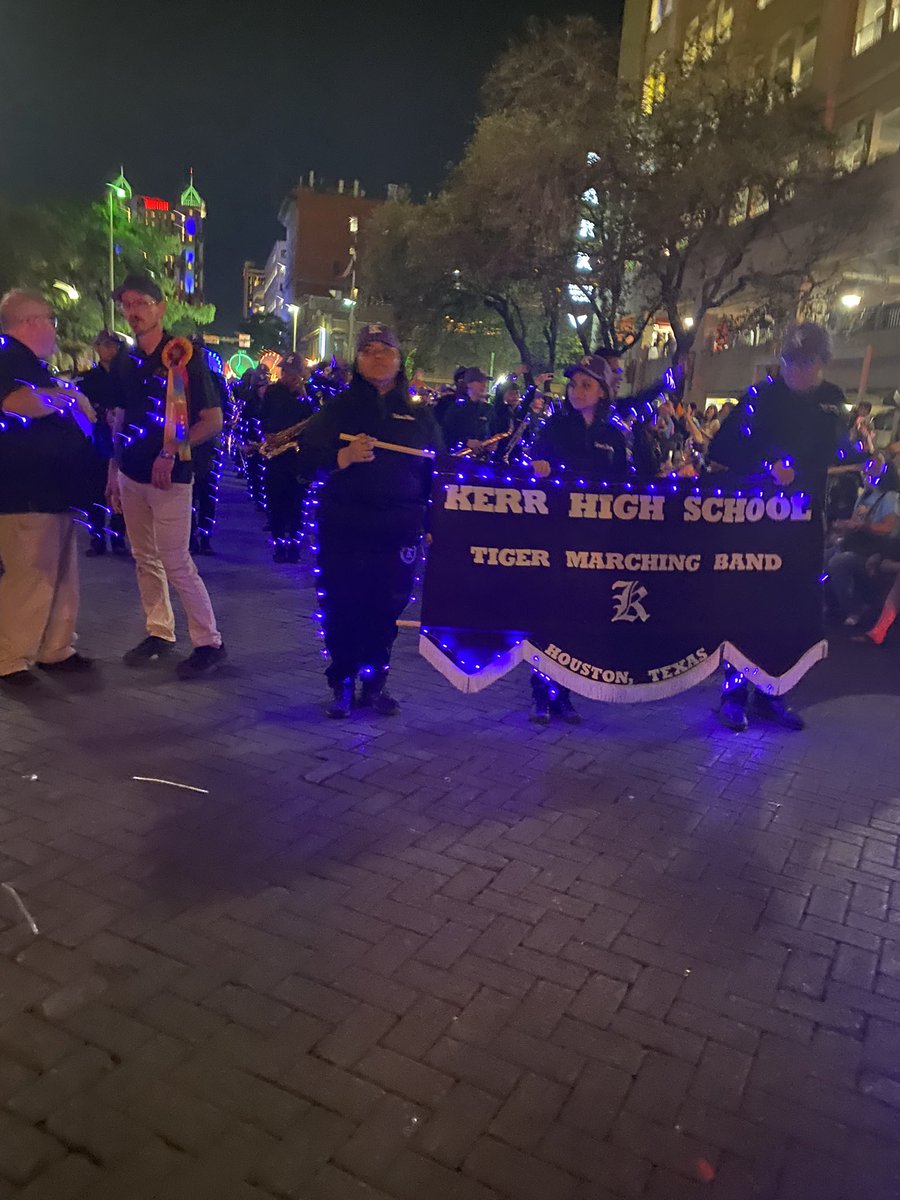 mcmarlison's tweet photo. @AliefISD So cool to see Kerr HS at the Flambeau Parade during Fiesta in San Antonio https://t.co/QElJGOaNfK