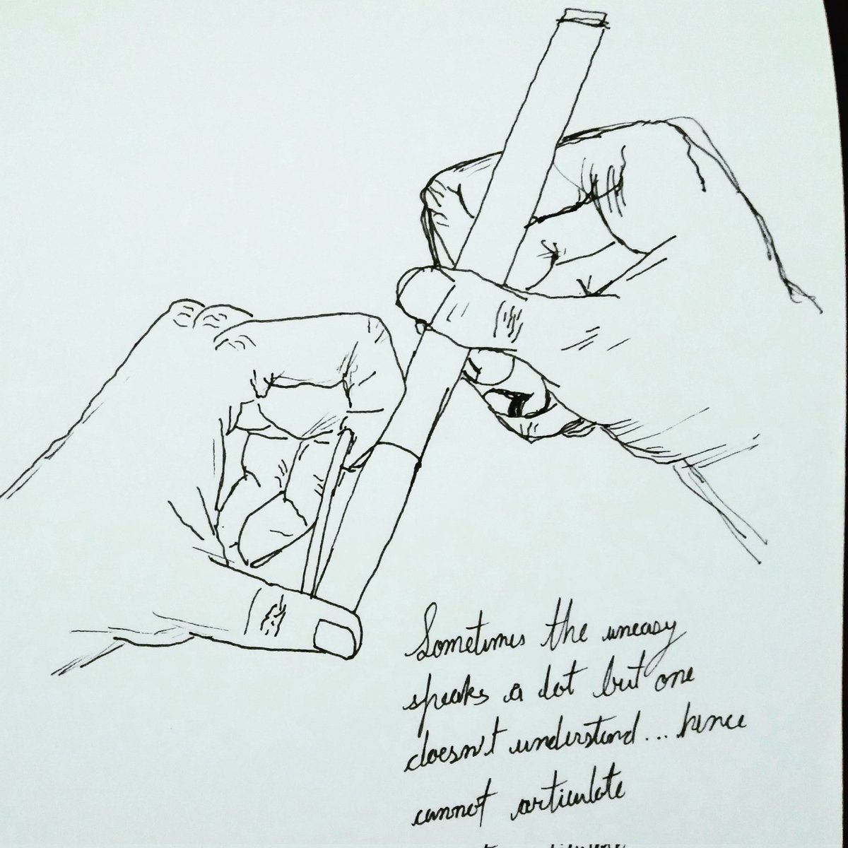 HemantGuptaNext's tweet image. #randomscribbles on a Sunday...#pen bears brunt